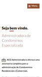 Mobile Screenshot of ace-admcondominios.com.br