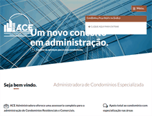 Tablet Screenshot of ace-admcondominios.com.br